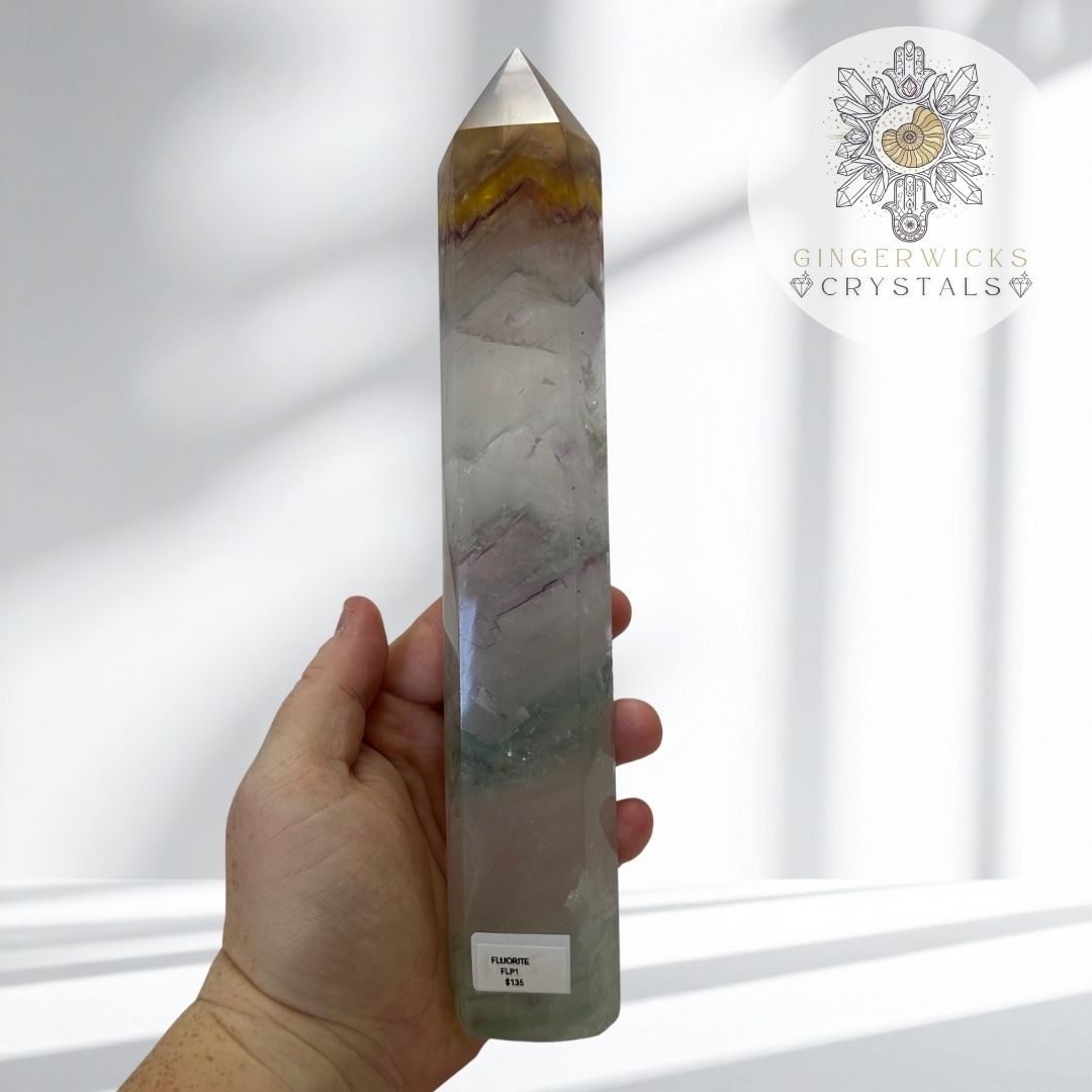 XL Rainbow Mixed Fluorite Tower