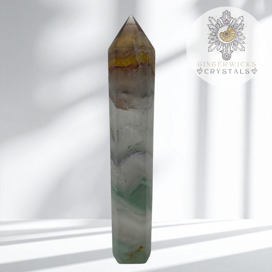 XL Rainbow Mixed Fluorite Tower