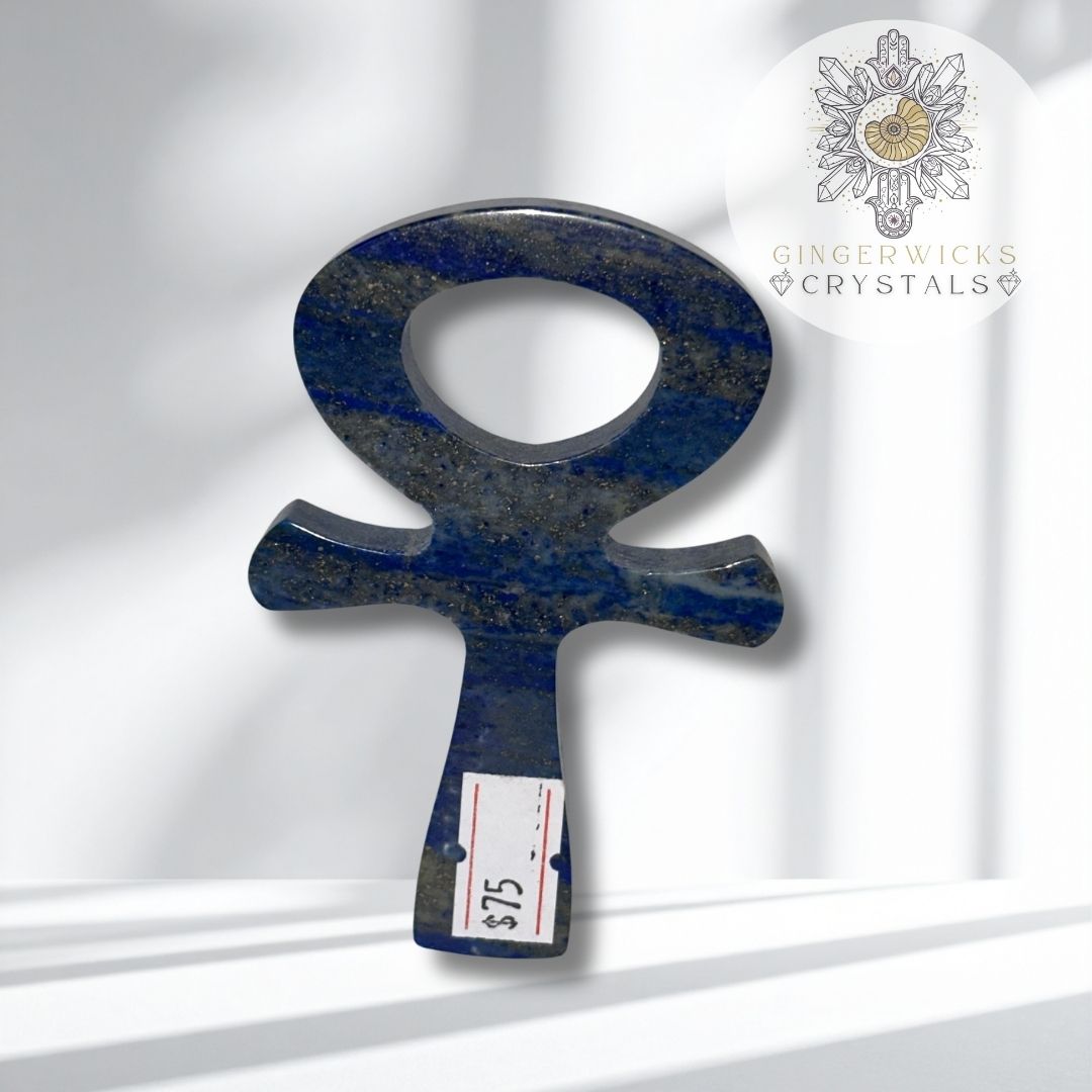 Lapis lazuli Ankh Carving