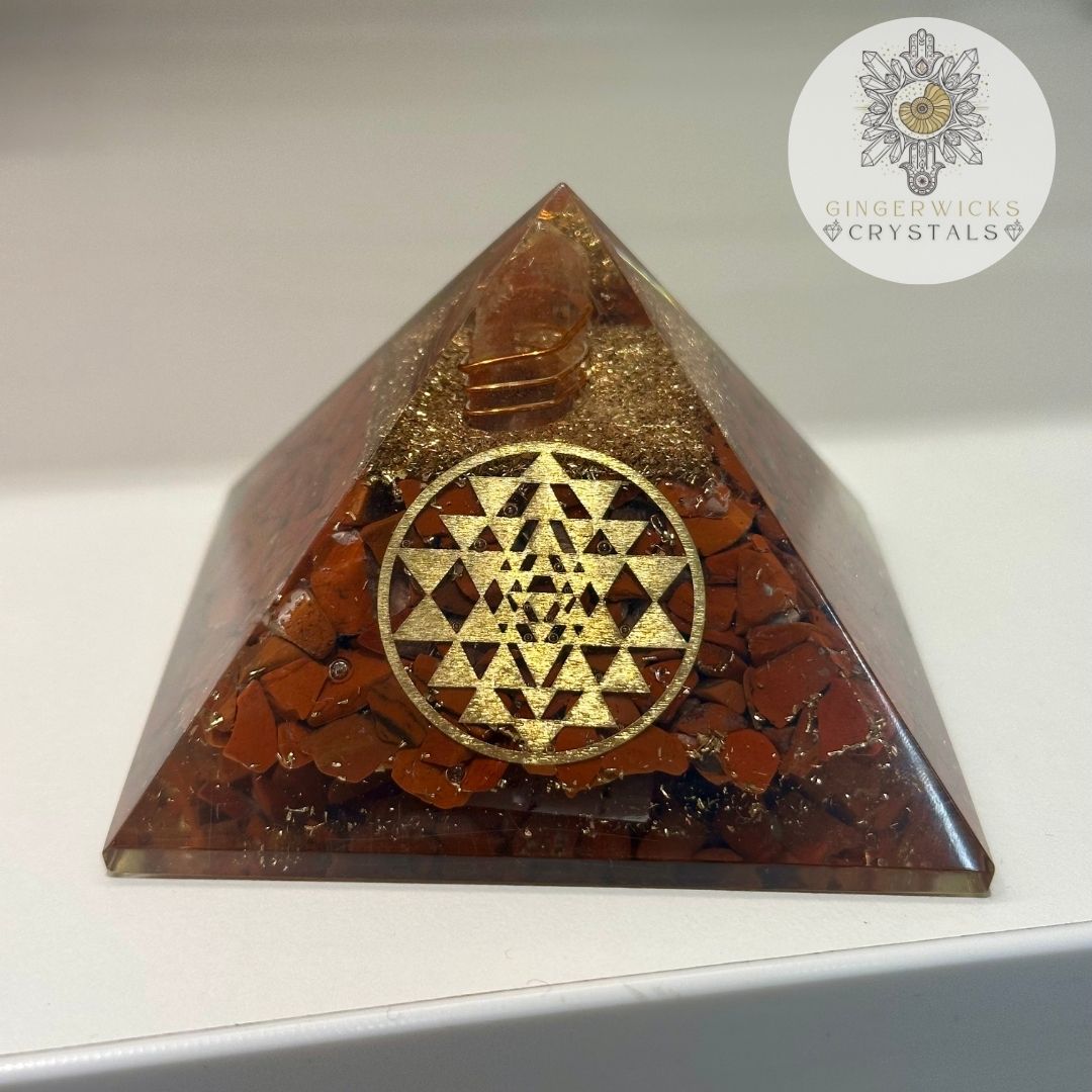 Red Jasper Orgone Pyramid