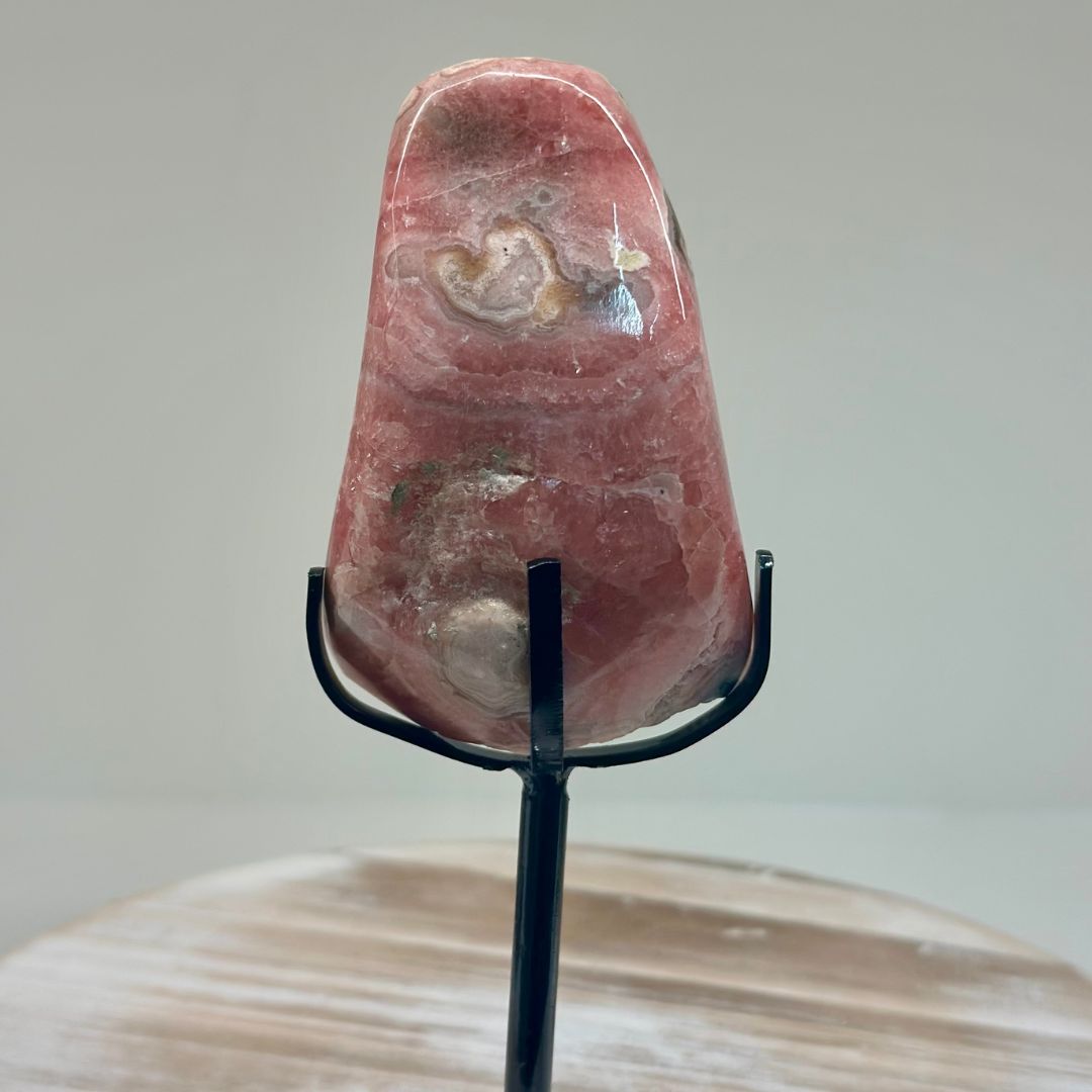 Rhodochrosite Freeform on Stand