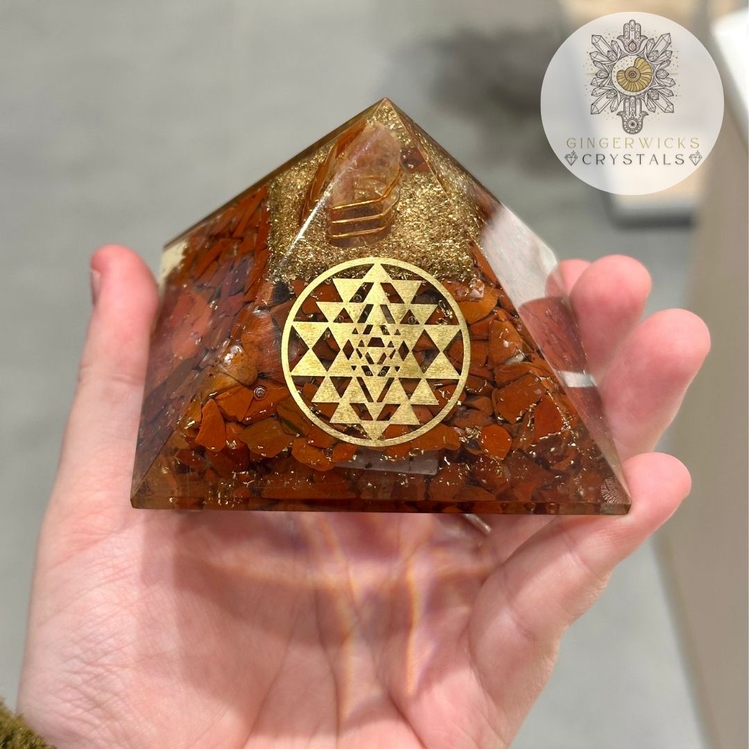 Red Jasper Orgone Pyramid