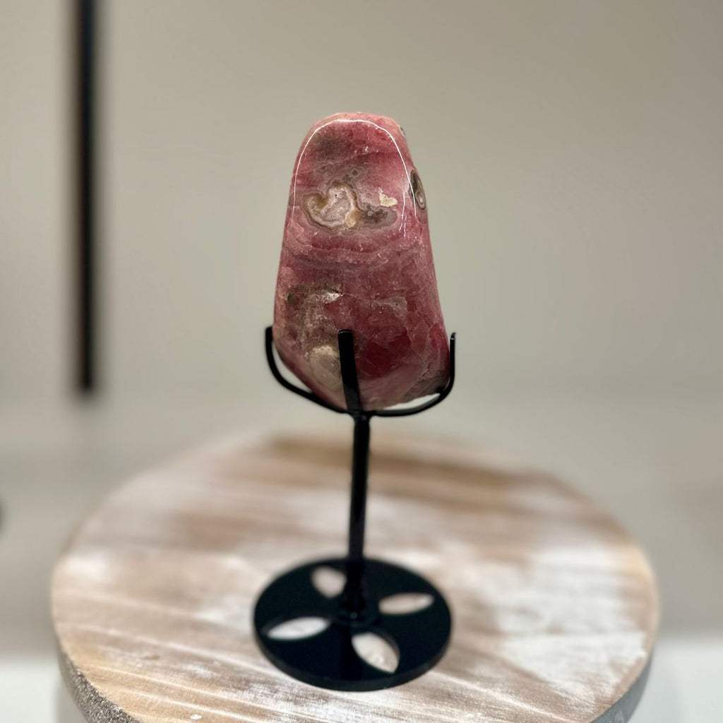 Rhodochrosite Freeform on Stand