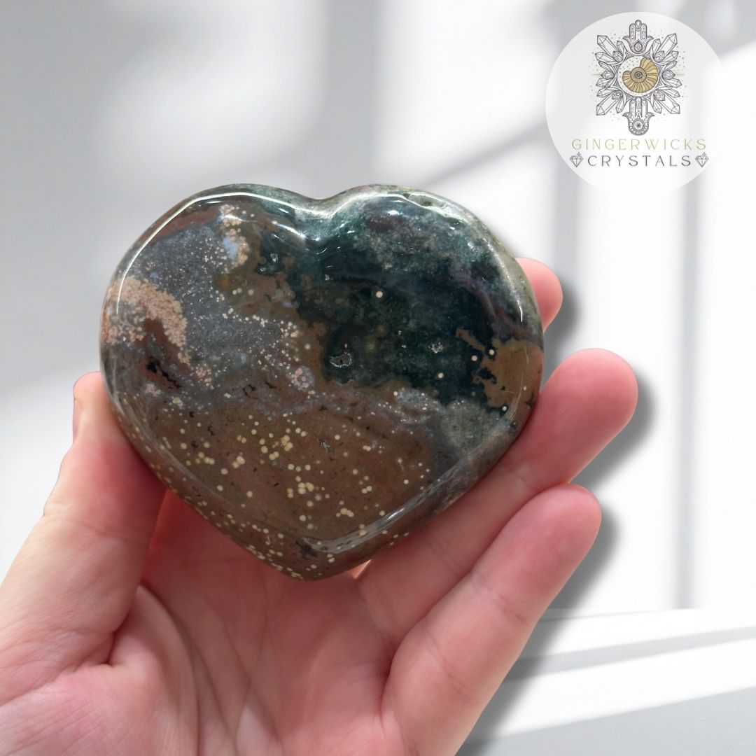 Ocean Jasper Heart