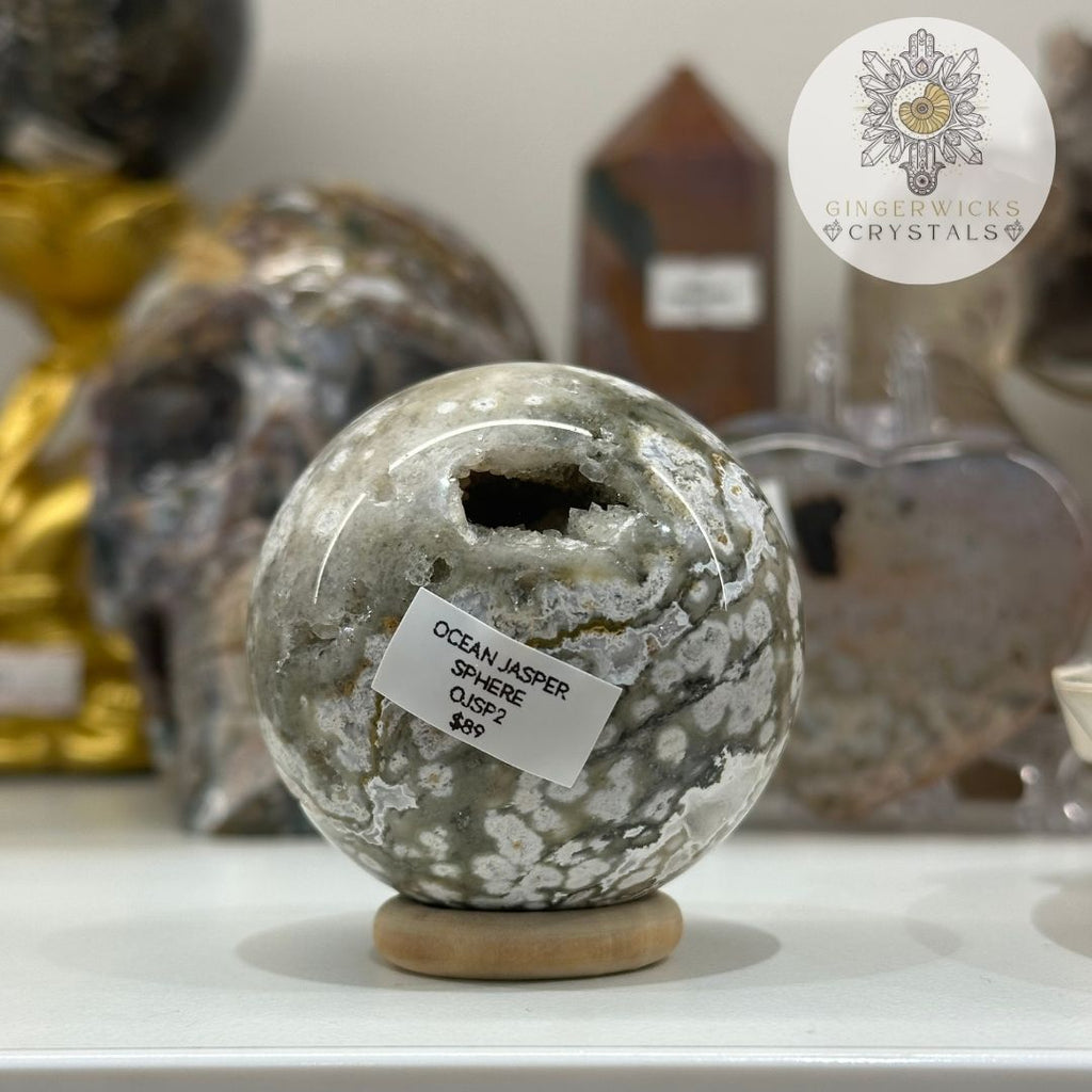 Ocean Jasper Sphere
