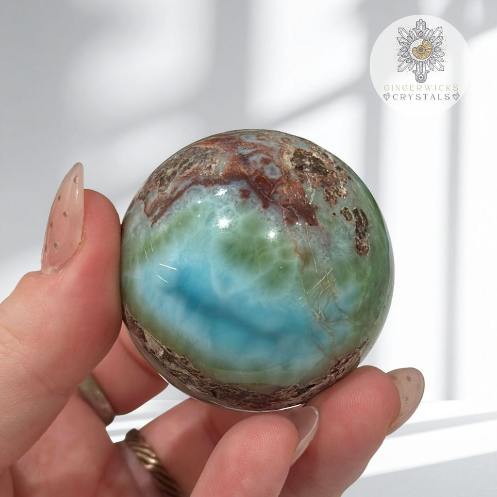 Larimar sphere