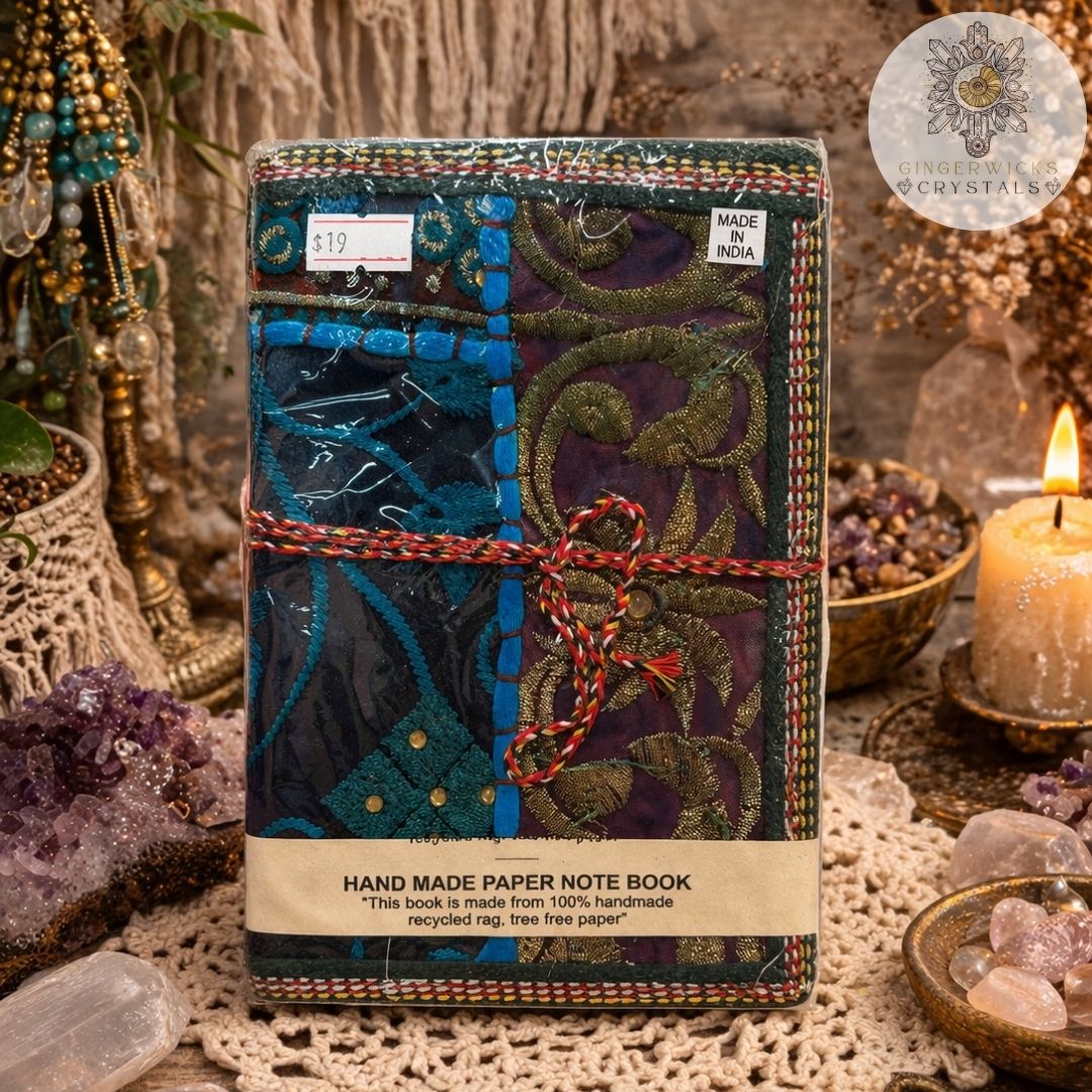 Handmade Embroidered Notebook – 5.7” (2)