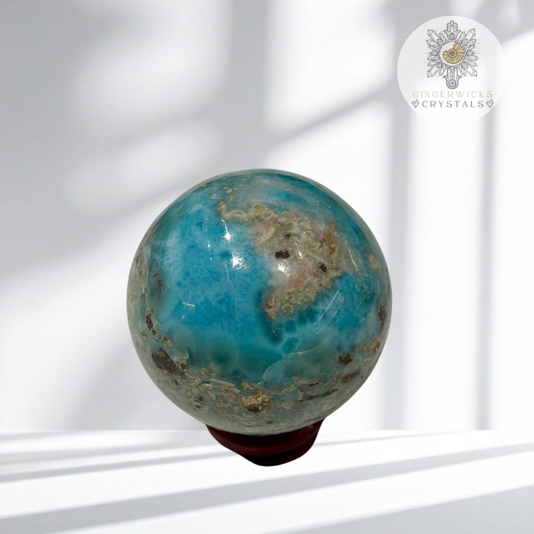 Larimar sphere