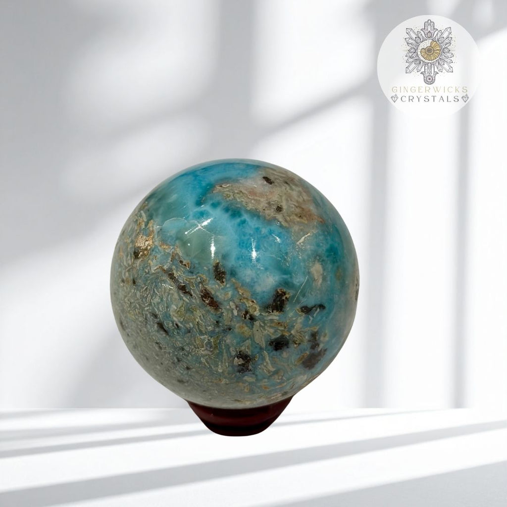Larimar sphere