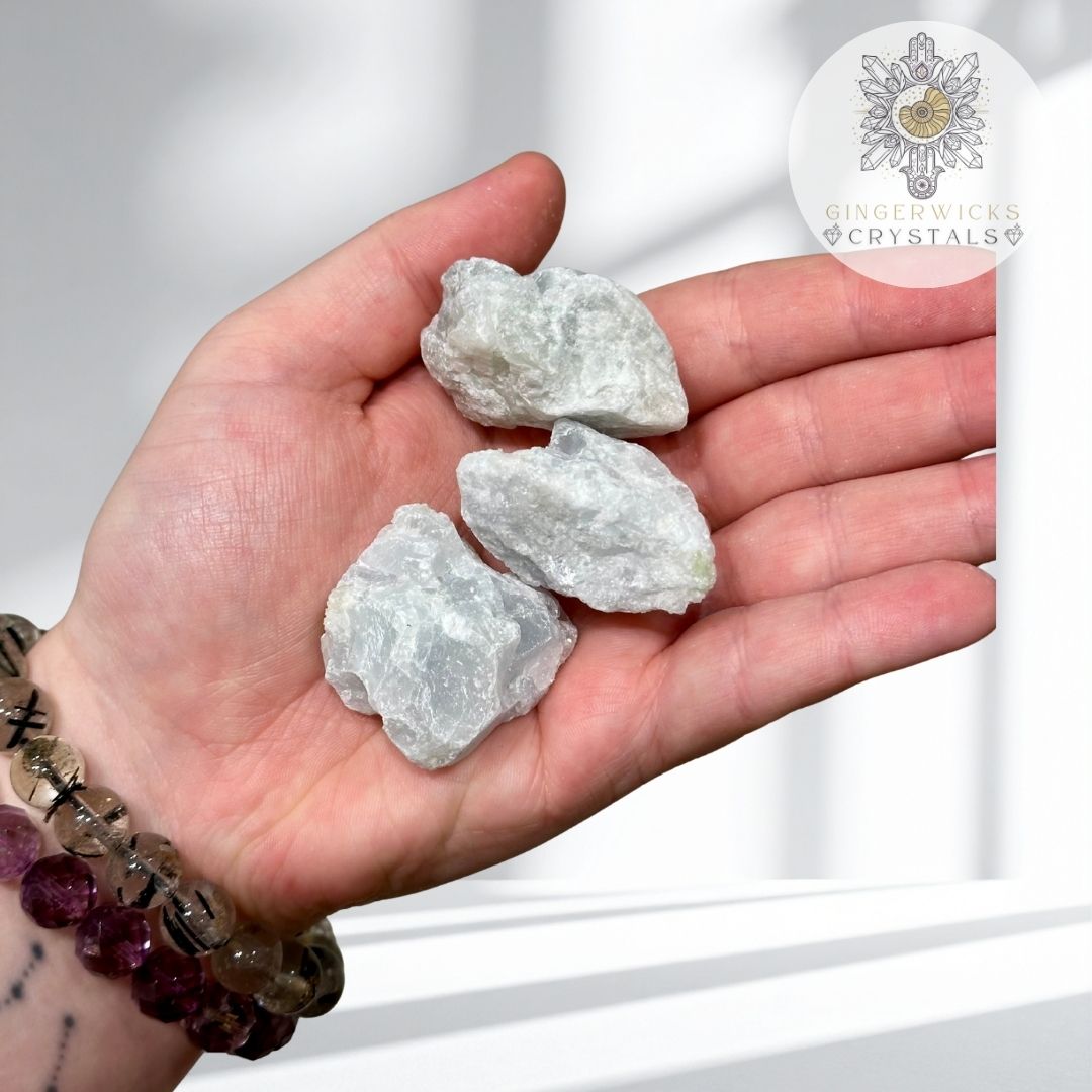 Raw Blue Calcite – Soothing & Calming Stone