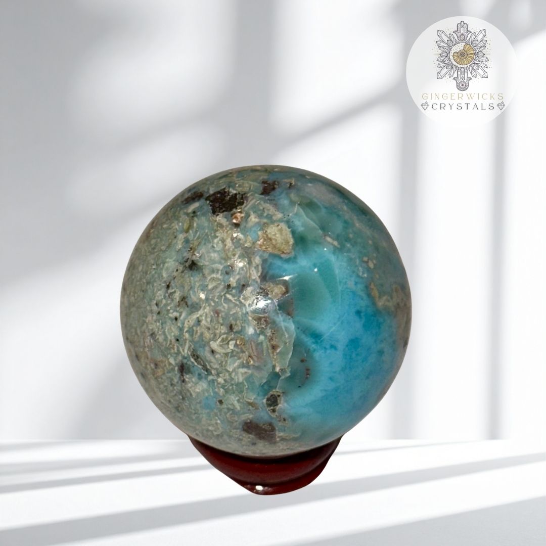 Larimar sphere