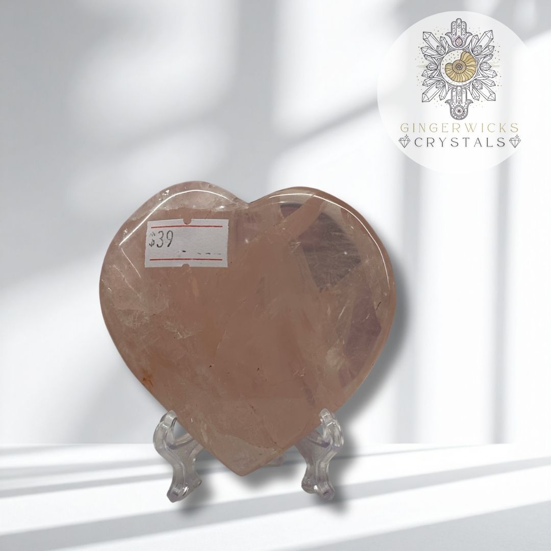 Rose Quartz Heart