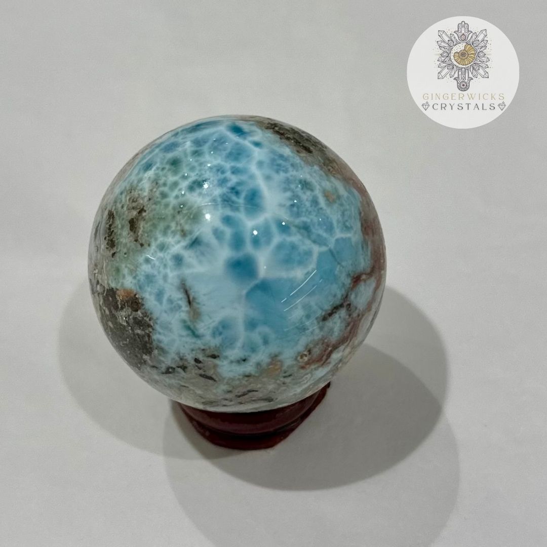 Larimar sphere