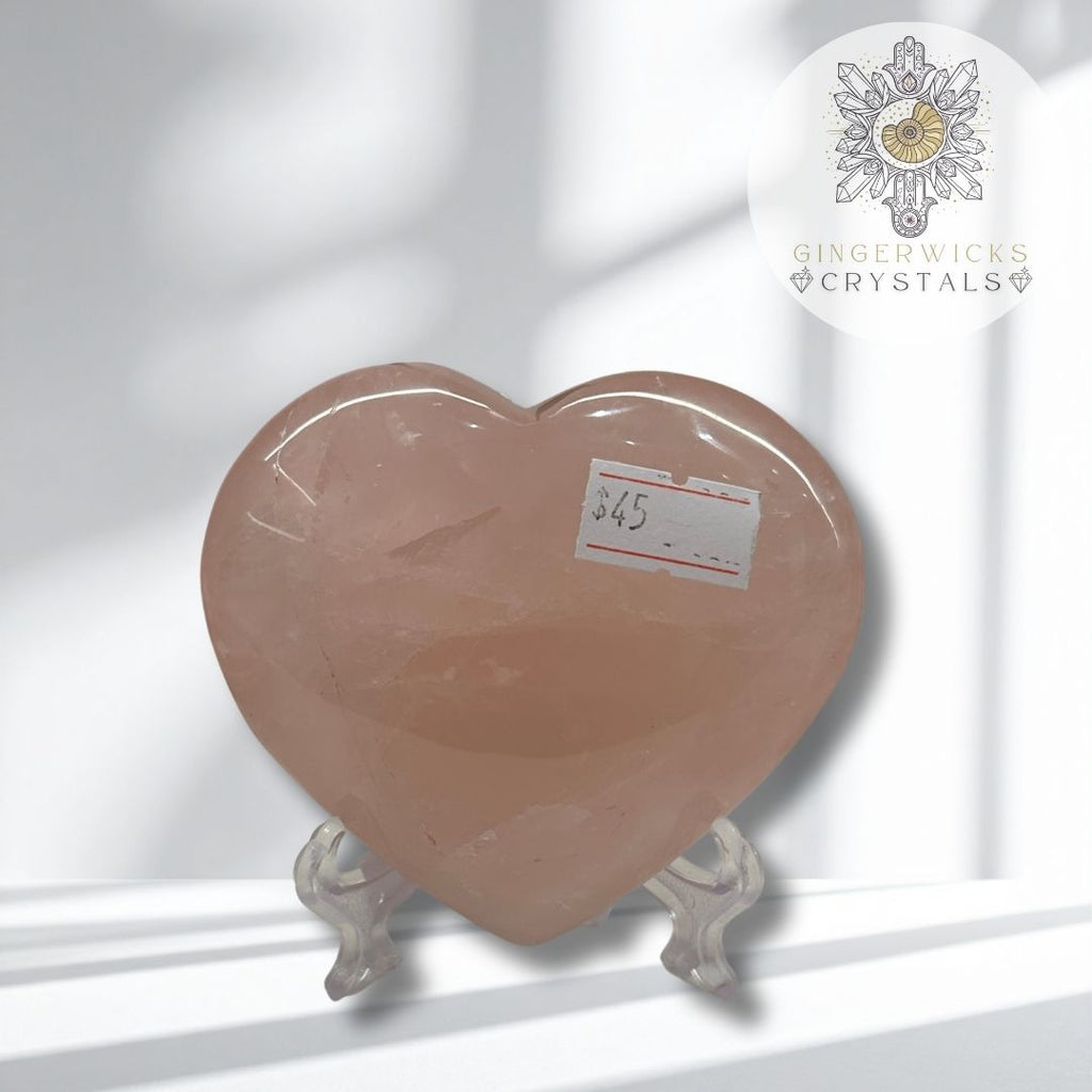 Rose Quartz Heart