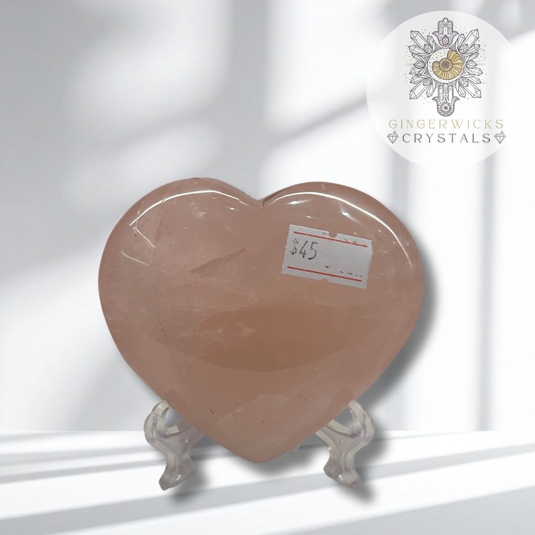 Rose Quartz Heart