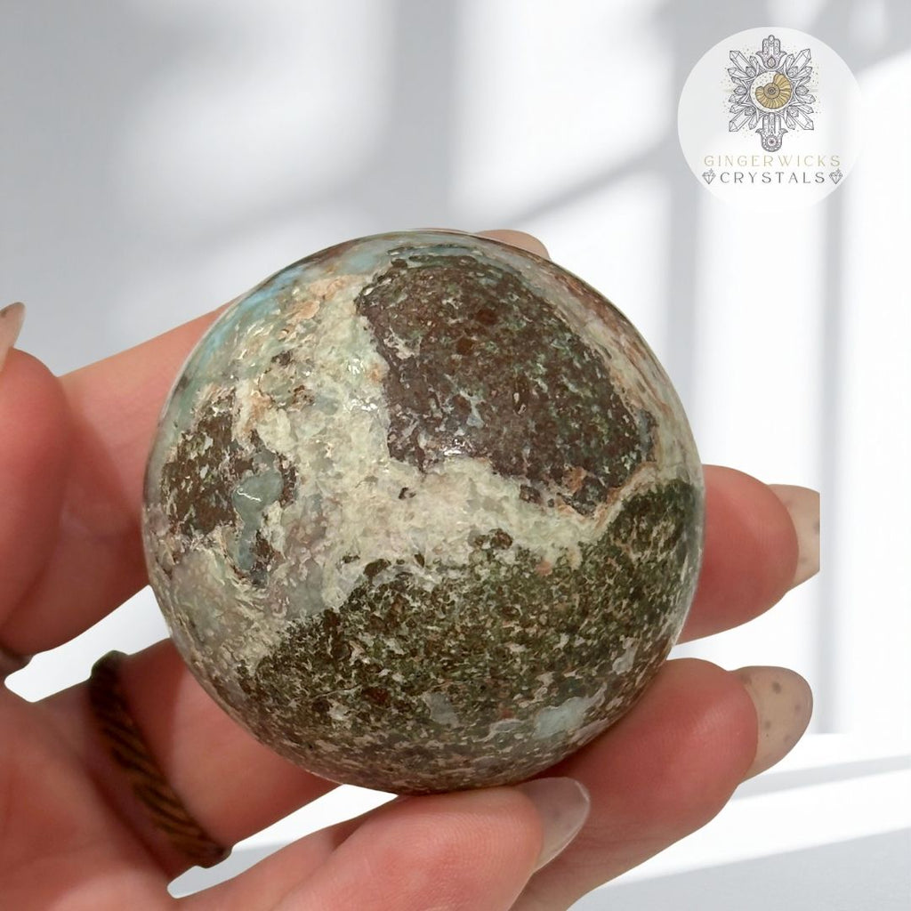 Larimar sphere