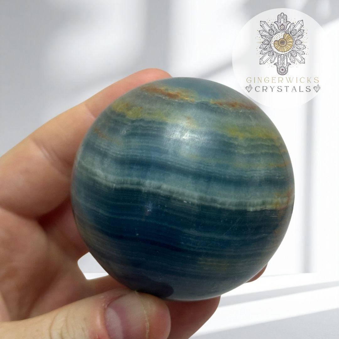 Blue Onyx Sphere