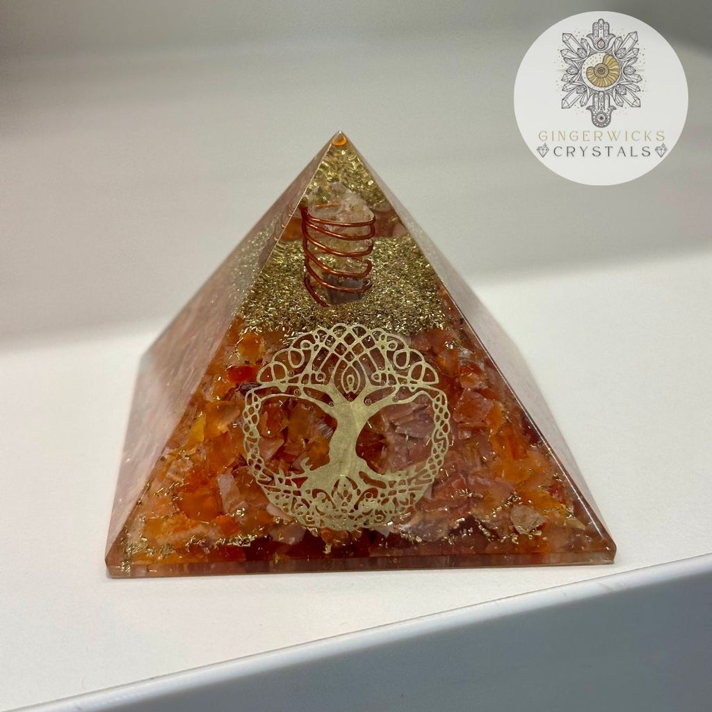 Carnelian Orgone Pyramid