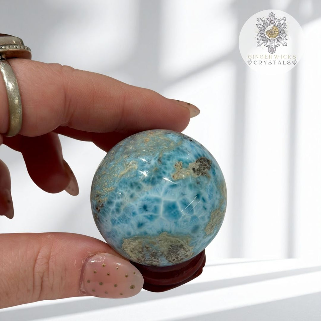 Larimar Sphere