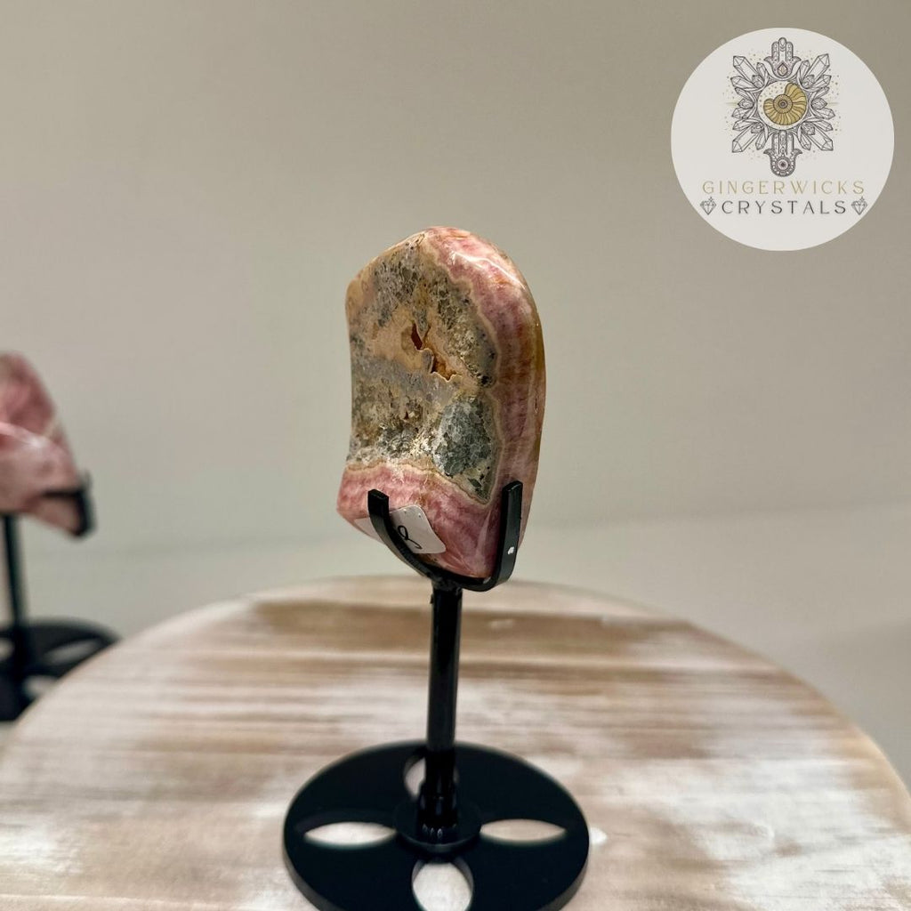 Rhodochrosite Freeform on Stand