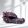 Purple Mica Dragon Carving