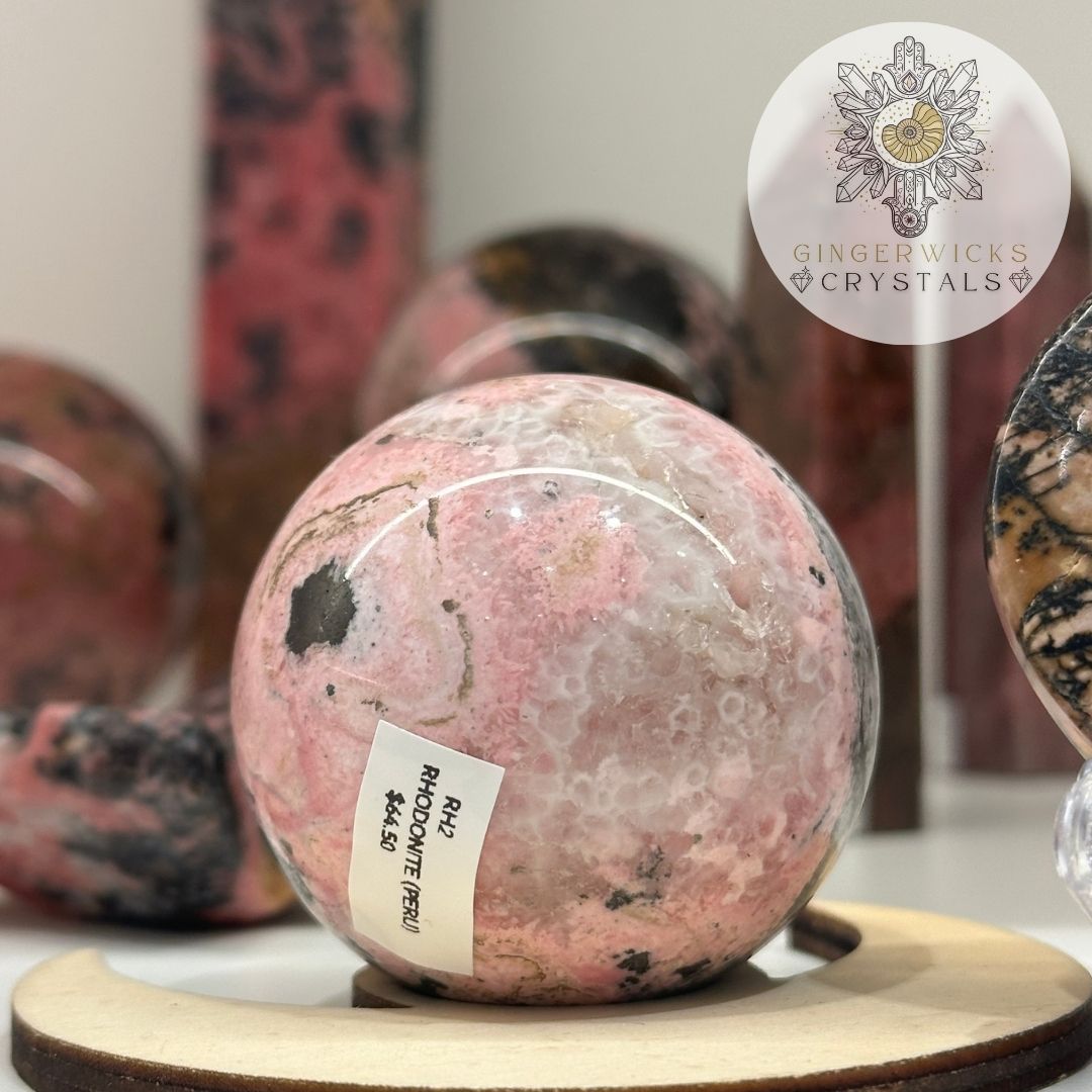 Peruvian Rhodonite Sphere