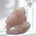 Rose Quartz Owl Carving – 760g
