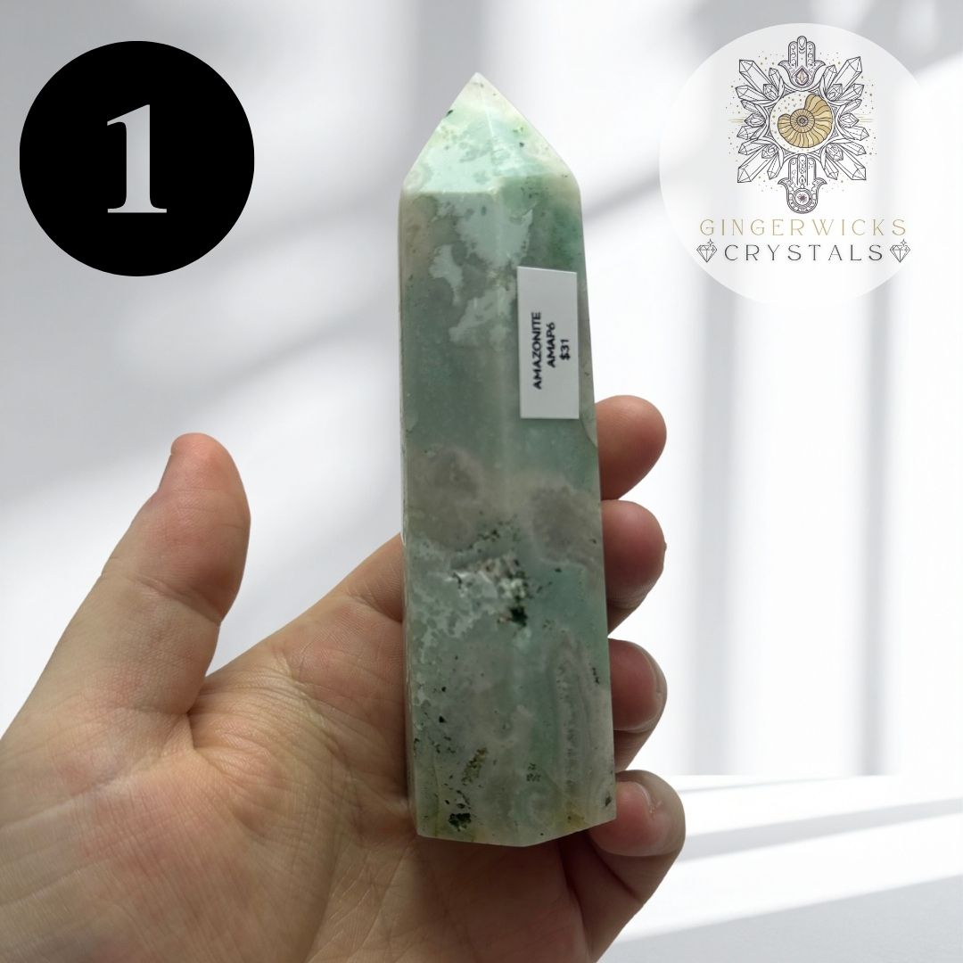 Amazonite Points – Choose Your Piece