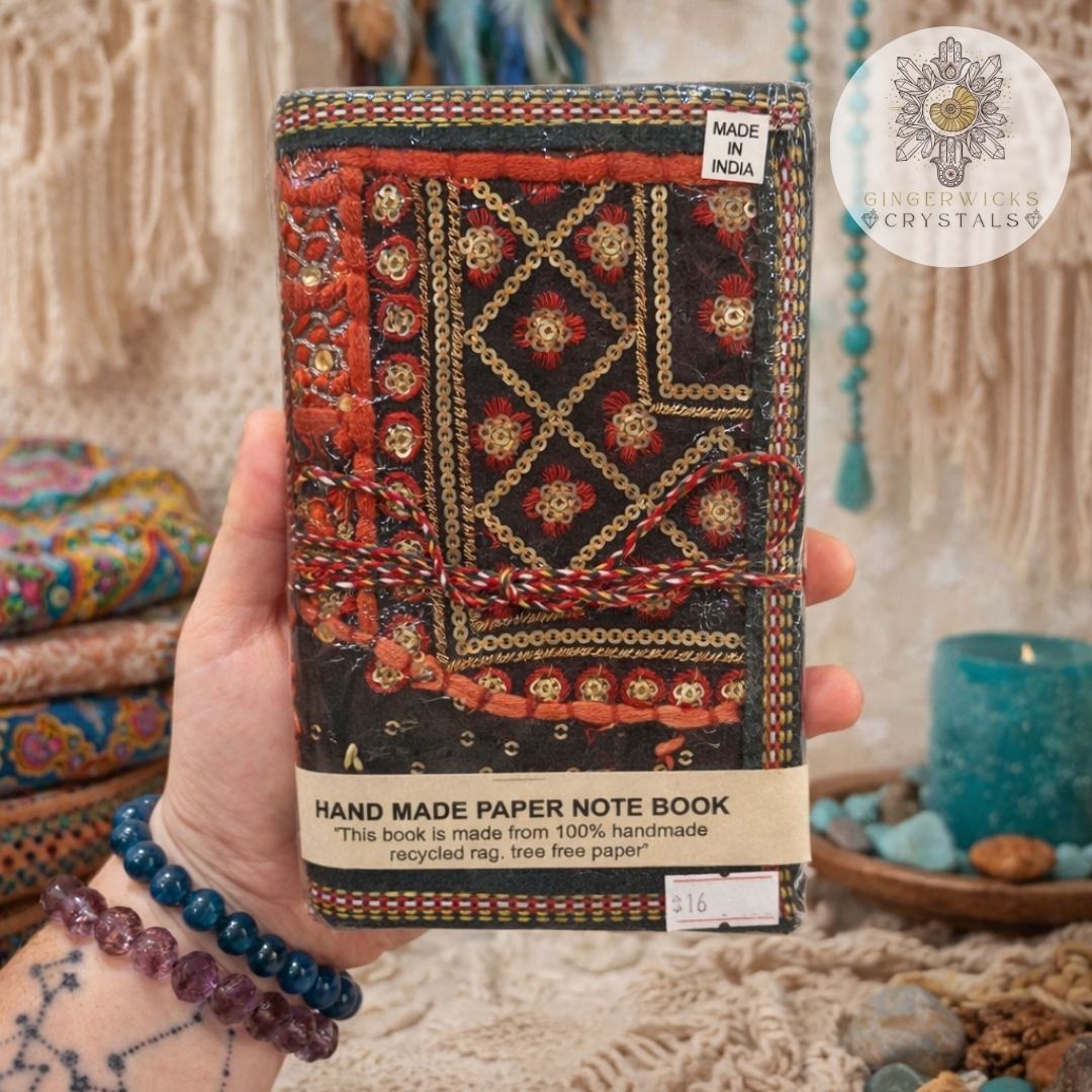 Handmade Embroidered Notebook – 4x6 (3)