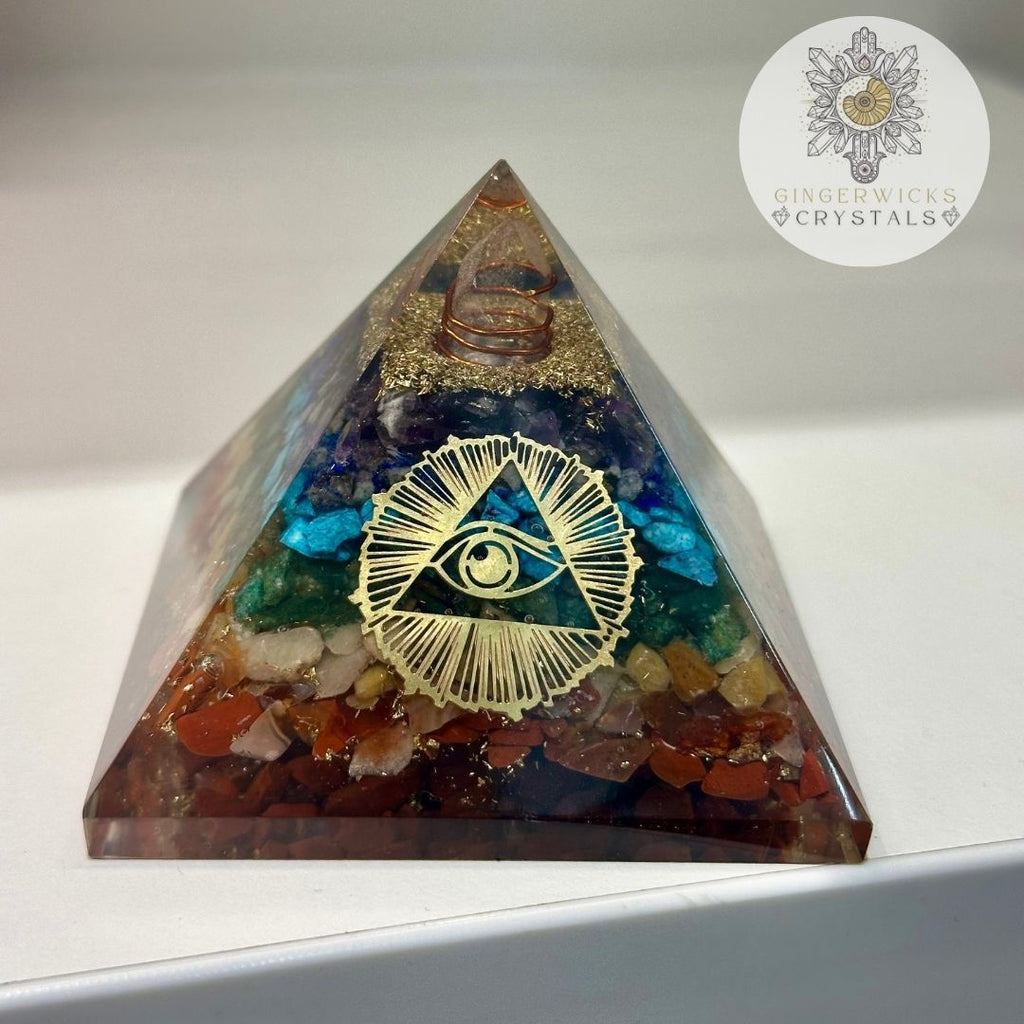Seven Chakra Orgone Pyramid