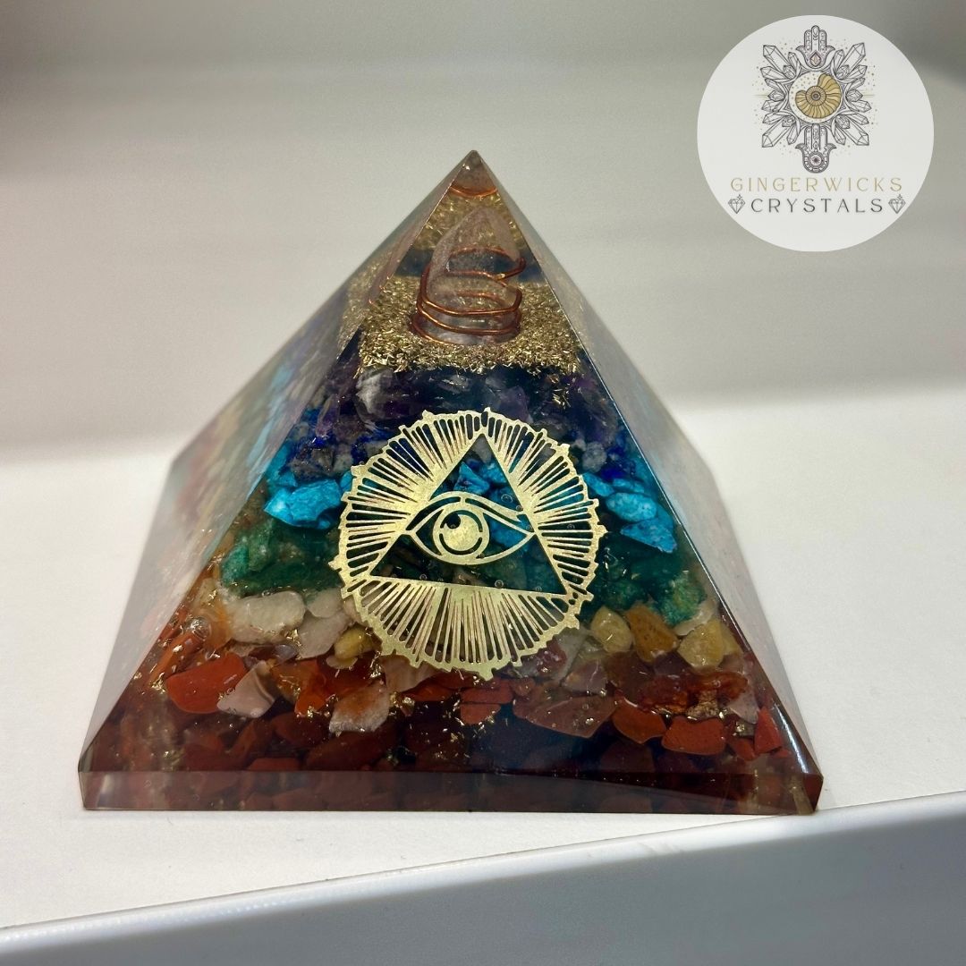 Seven Chakra Orgone Pyramid