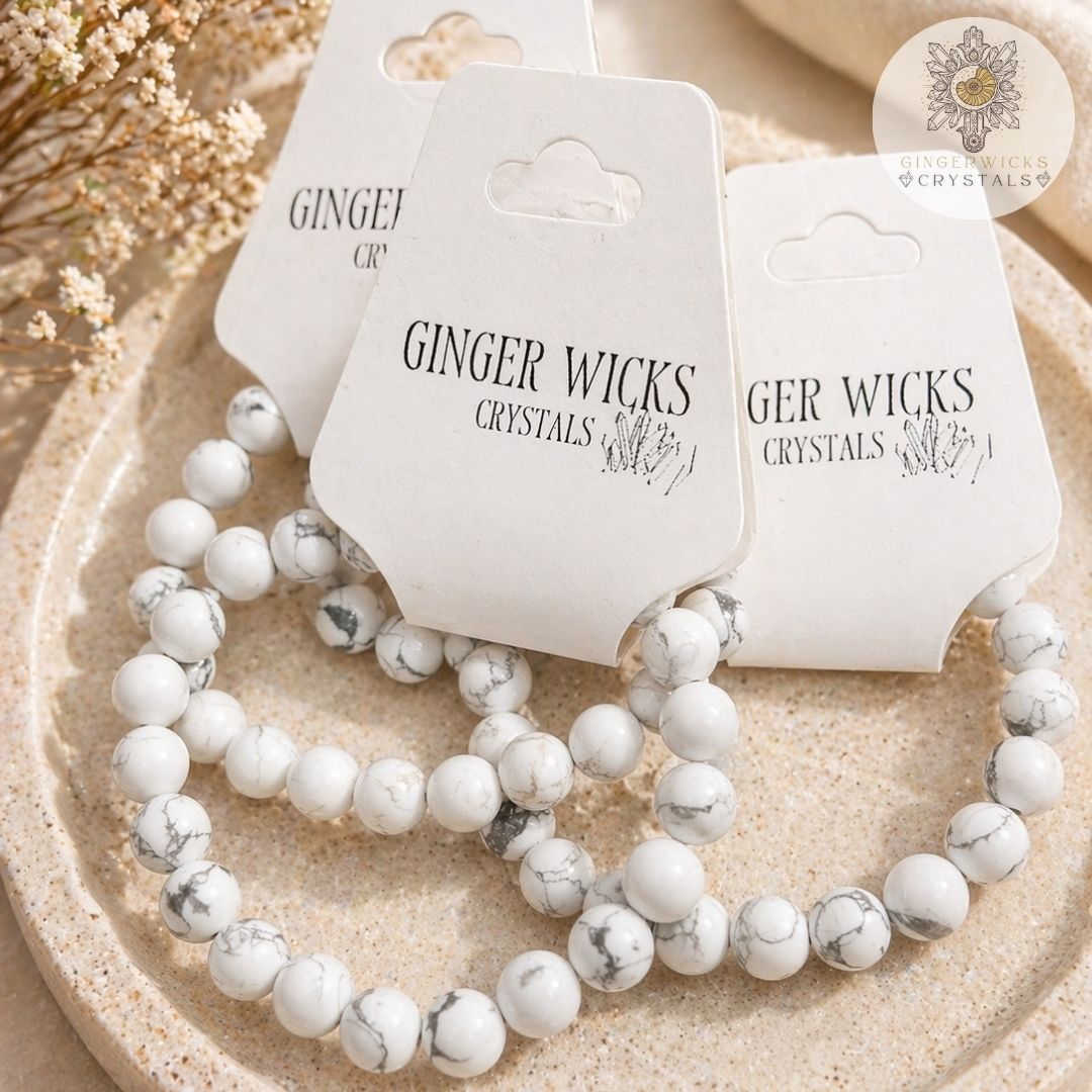 Howlite Bracelet – 8mm Beads
