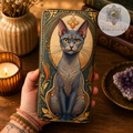 Mystic Cat Art Zip Wallet