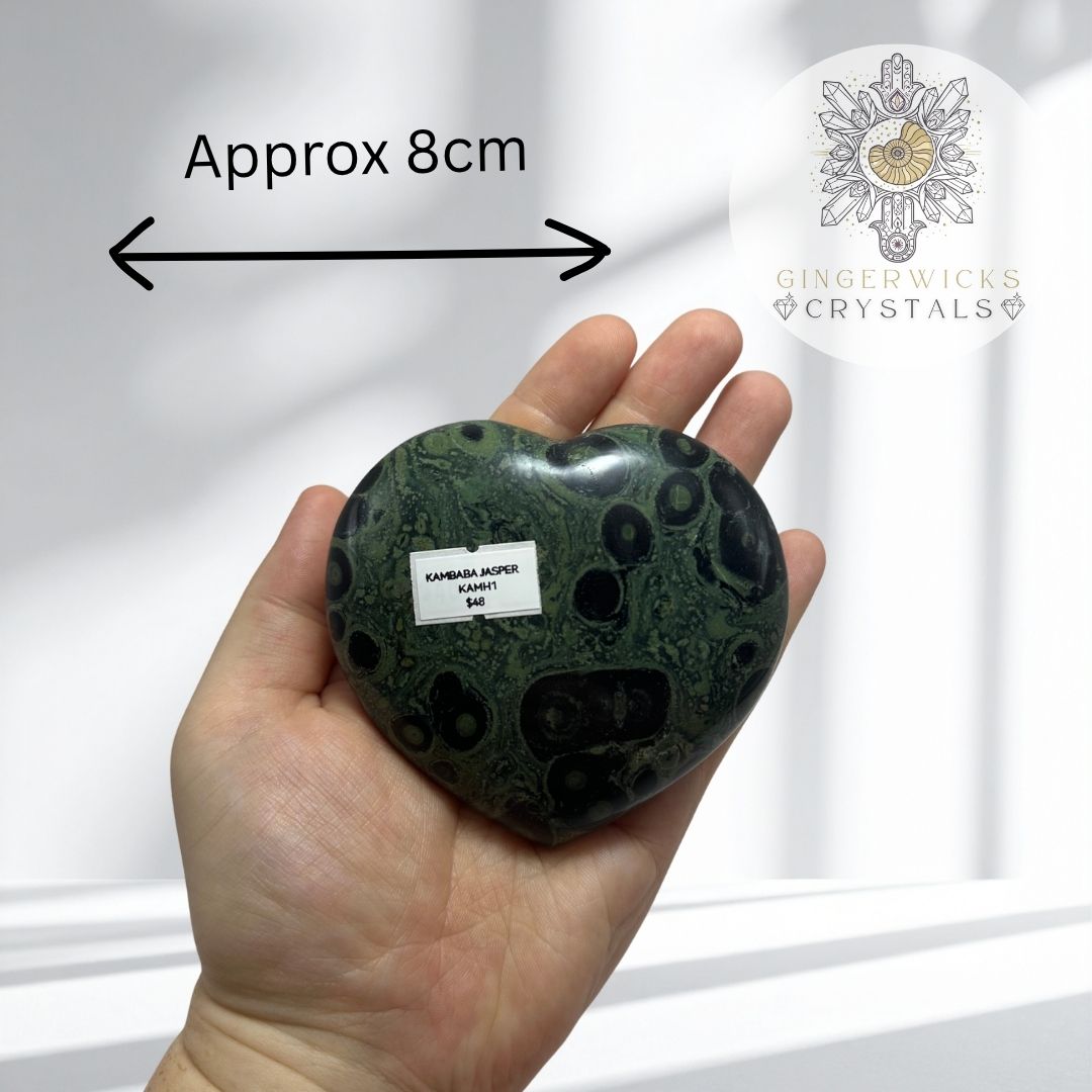Kambaba Jasper Heart