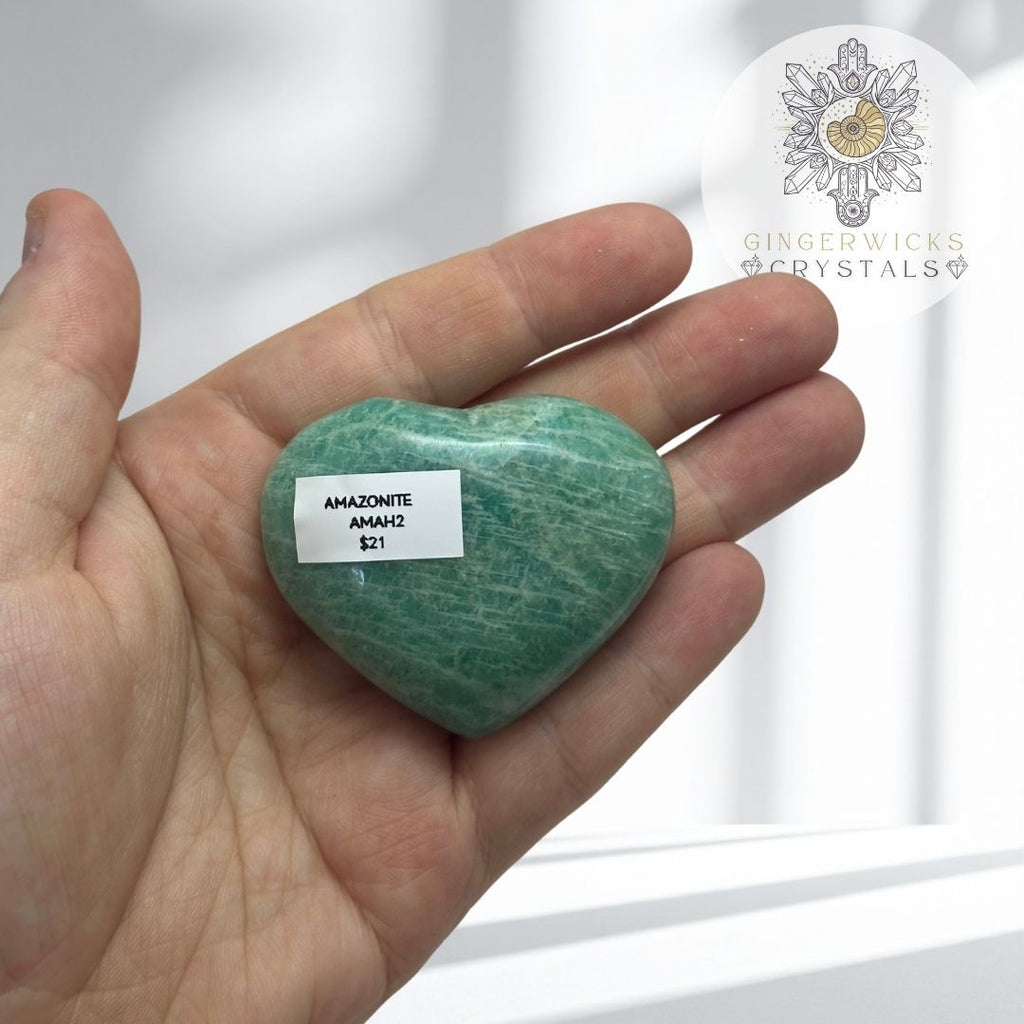 Amazonite heart