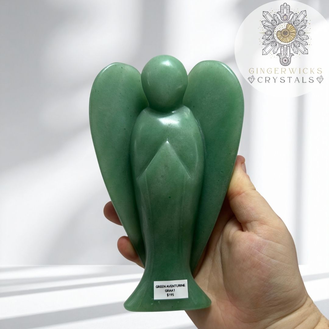 XL Green Aventurine Angel