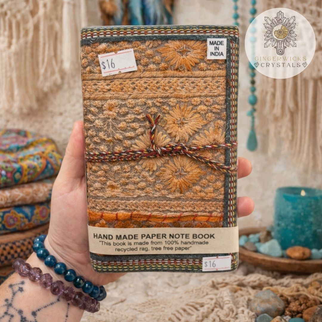 Handmade Embroidered Notebook – 4x6 (2)