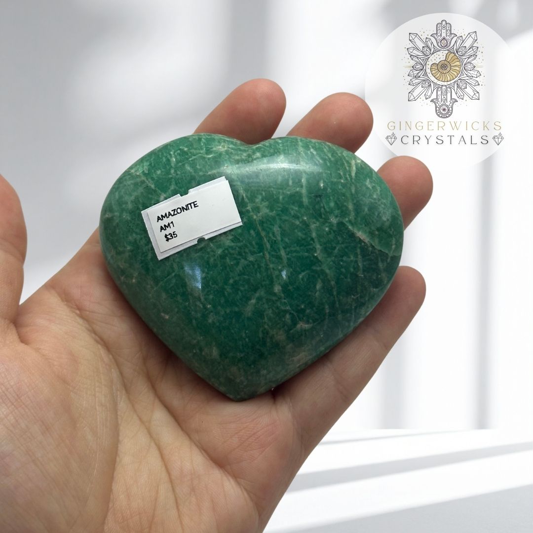 Amazonite Heart