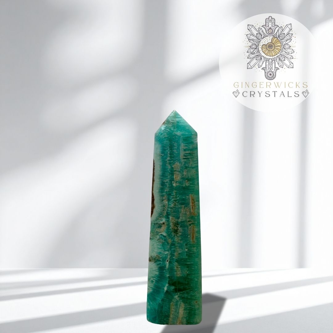 Blue Aragonite & Smithsonite Tower