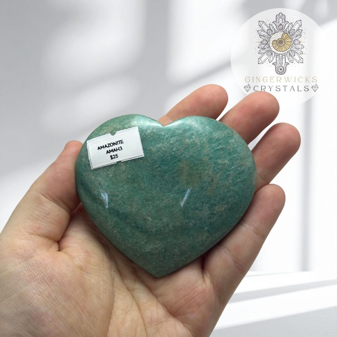 Amazonite Heart