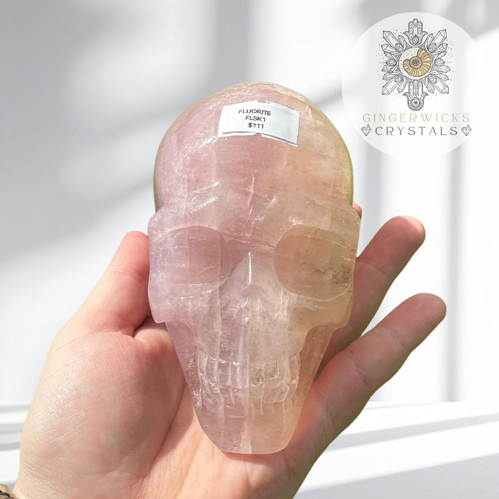 Fluorite Skull Carving