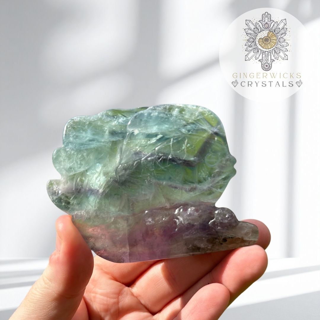 Fluorite Fish Carving