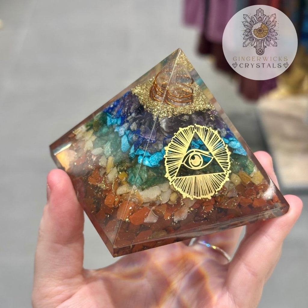 Seven Chakra Orgone Pyramid