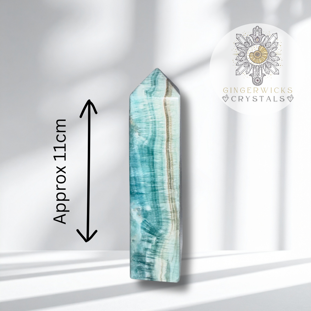 Blue Aragonite & Smithsonite Tower