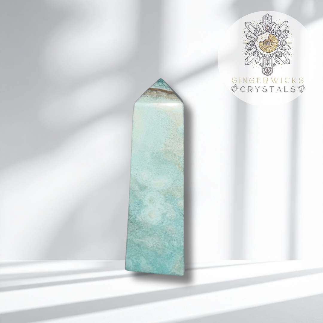 Blue Aragonite & Smithsonite Tower