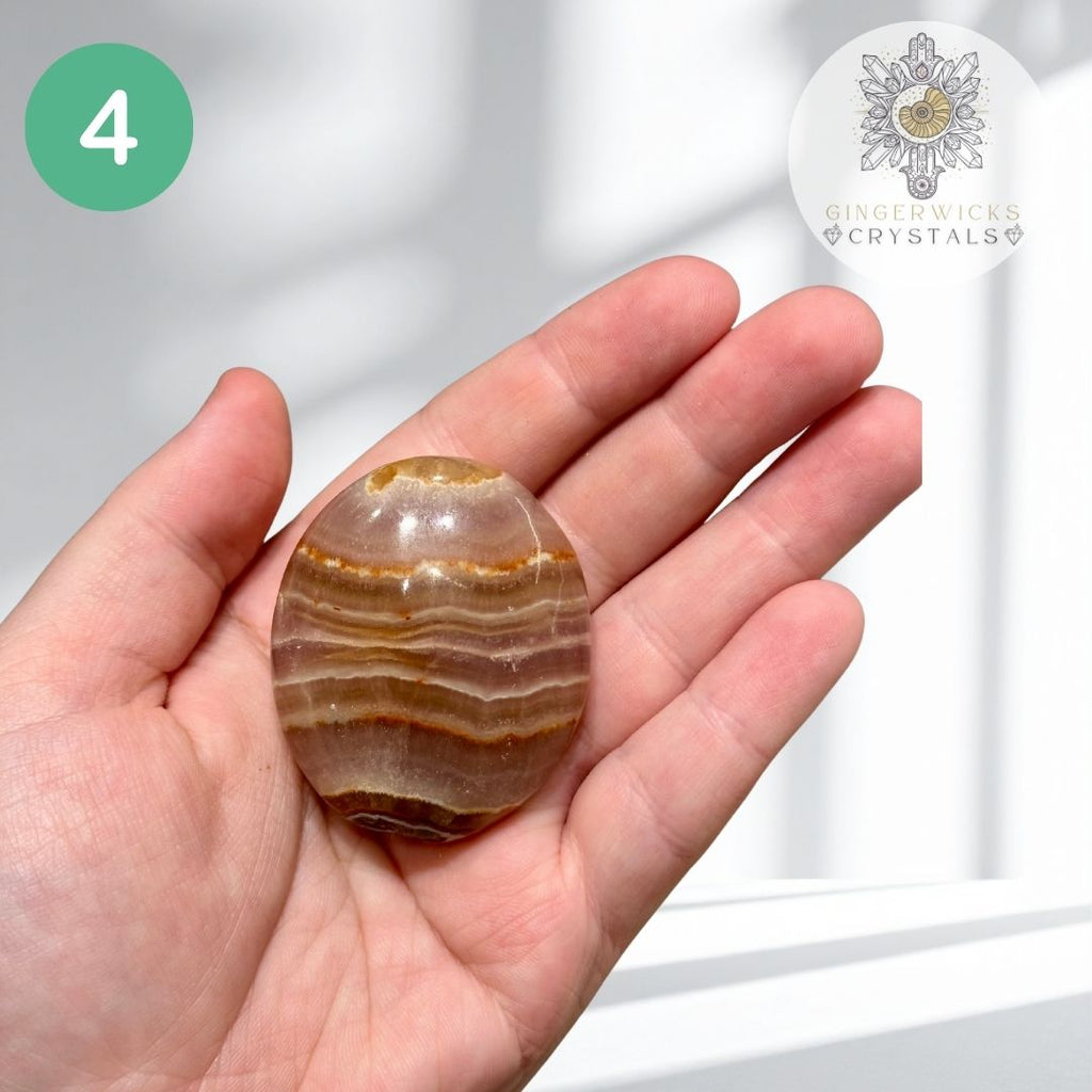 Pink Aragonite Palmstones – Choose Your Piece