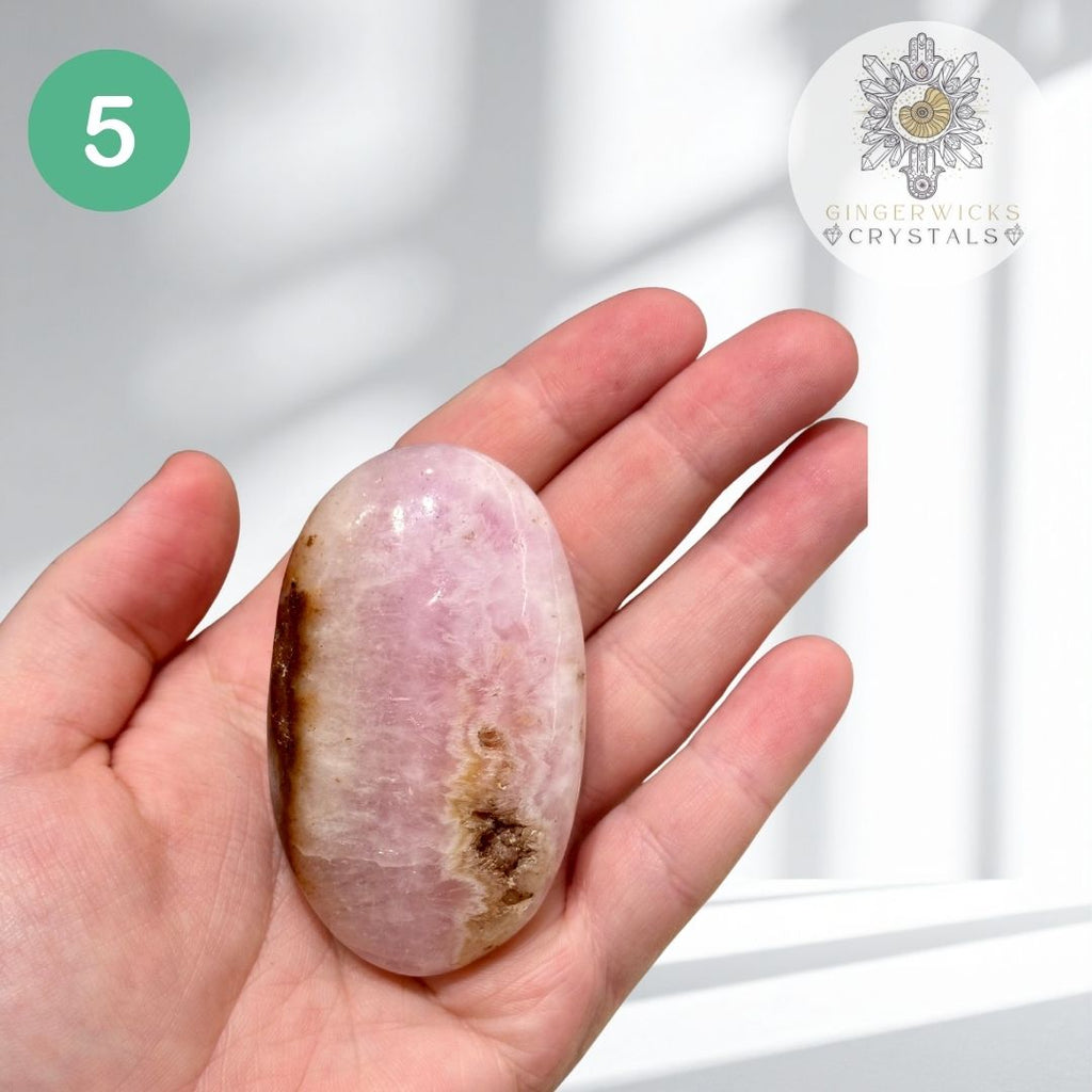Pink Aragonite Palmstones – Choose Your Piece