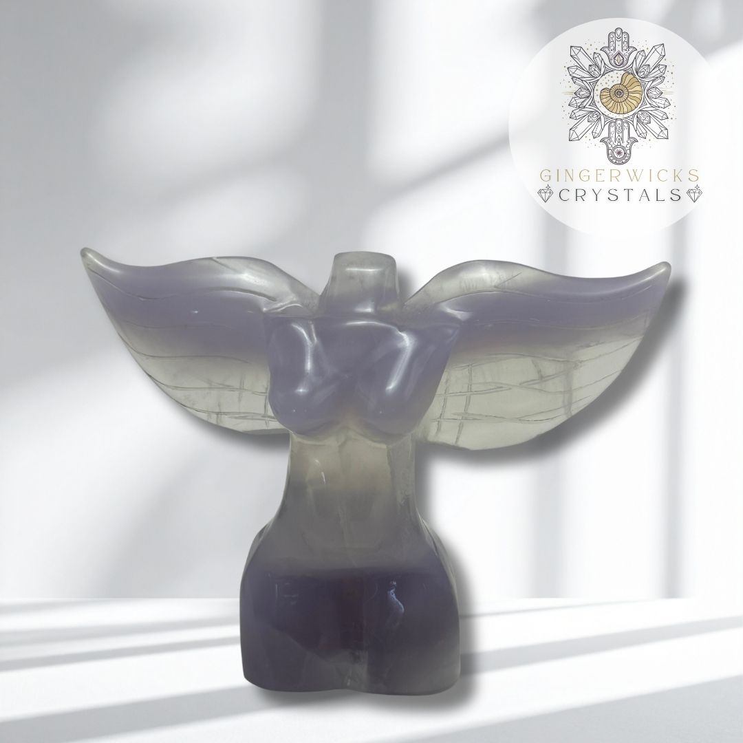 Fluorite Goddess Carving