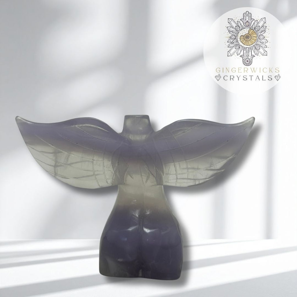 Fluorite Goddess Carving