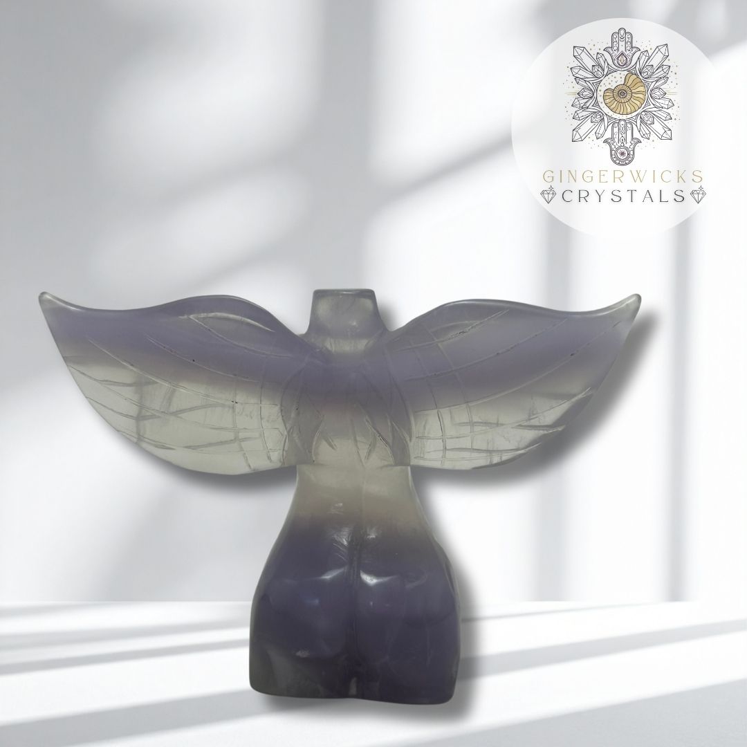 Fluorite Goddess Carving